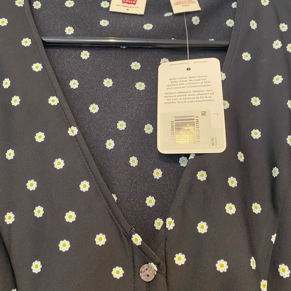 LEVI’S RACHELLE DRESS SIZE MEDIUM - Picture 7 of 7